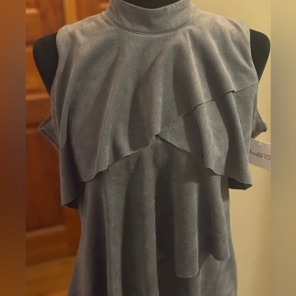 Super Cute Mudpie Faux Suede Dress - Picture 3 of 9